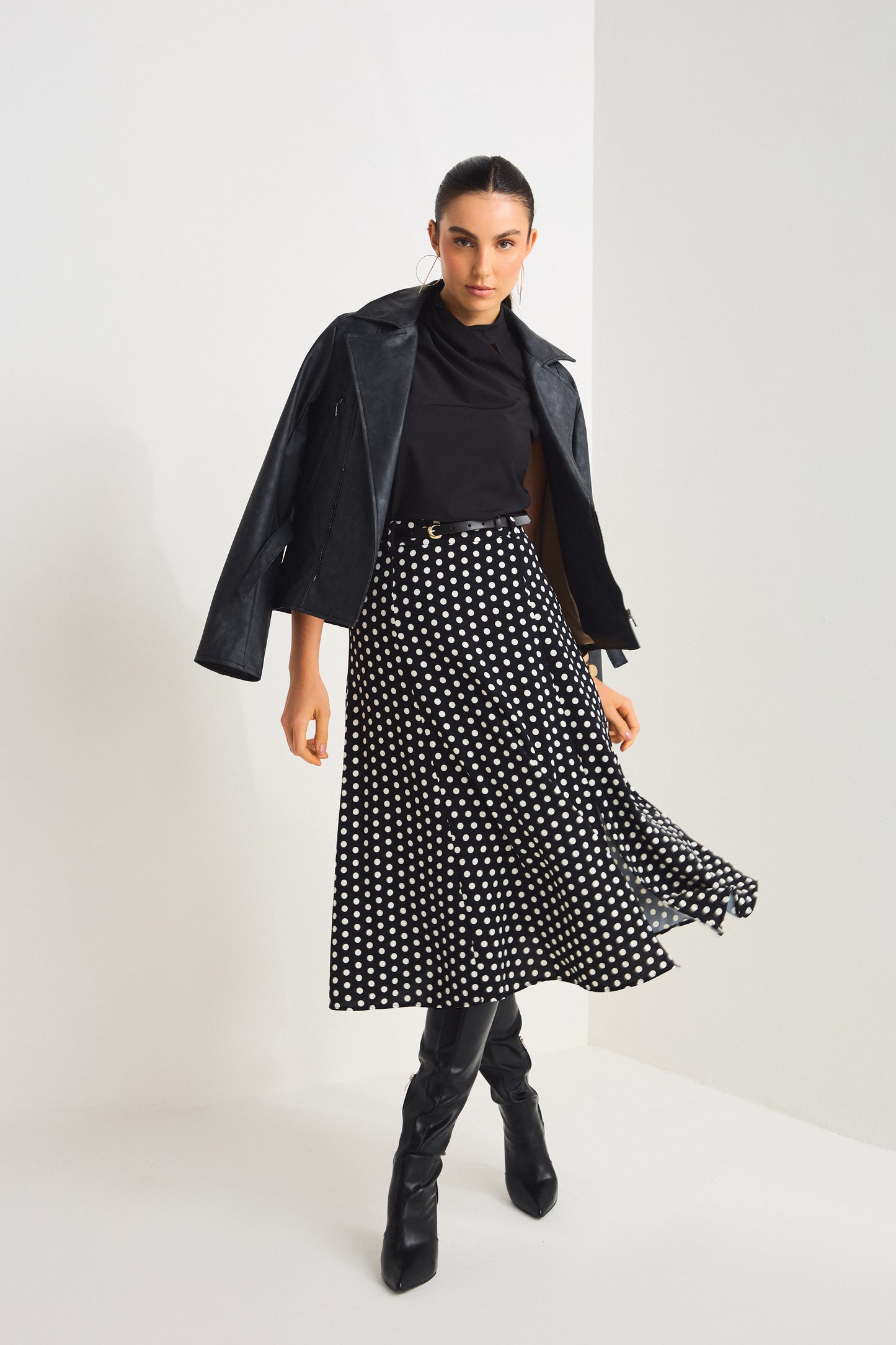 Saia Fit and flare Midi de Poá