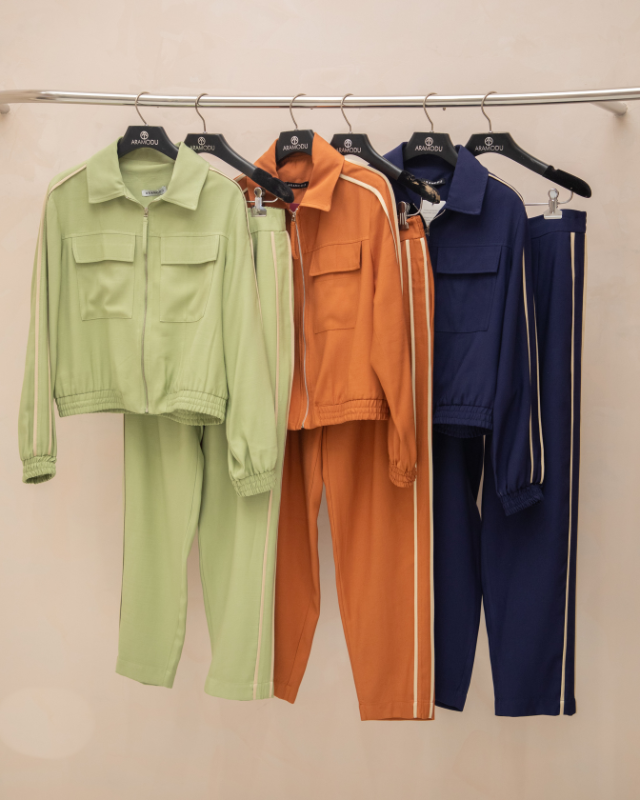 Conjunto Bicolor de Alfaiataria de Jaqueta e Calça